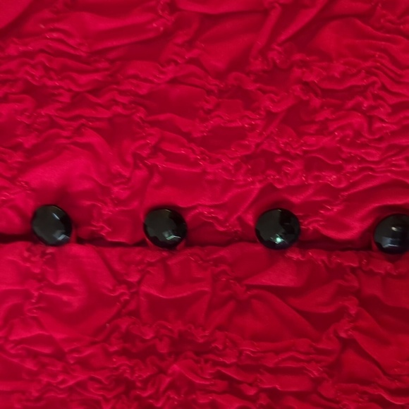 Go Silk Red 100 Percent Cotton Jacket Cardigan. - Picture 3 of 9